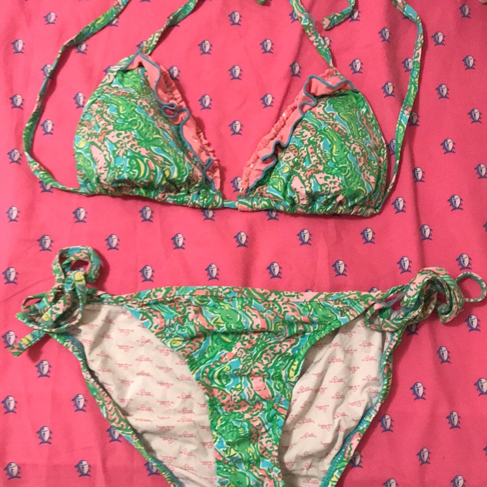 Lily Pulitzer bikini set, worn